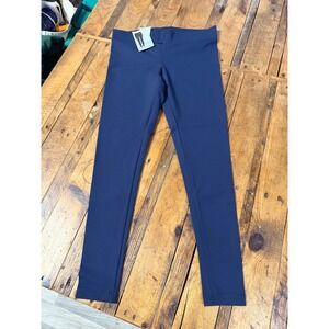 Matty M Ponte Leggings Womens M Navy Slim Fit Minimalist Athleisure